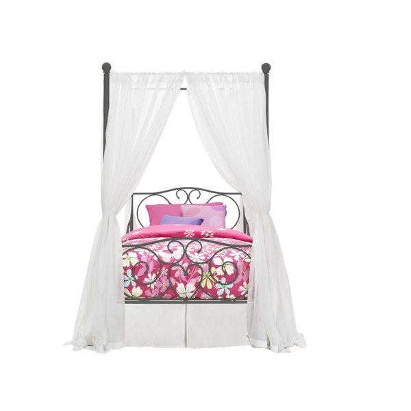 Zoomie Kids Biggerstaff Drawer Canopy Bed & Reviews Wayfair